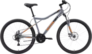 Велосипед Stark Slash 27.1 D р.18 2023 (серебристый/оранжевый/черный) фото