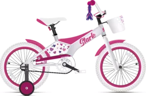 Детский велосипед Stark Tanuki 18 Girl 2021 (белый/фиолетовый) фото