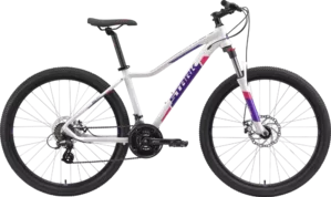 Велосипед Stark Viva 27.2 HD р.14.5 2021 (белый/фиолетовый) фото