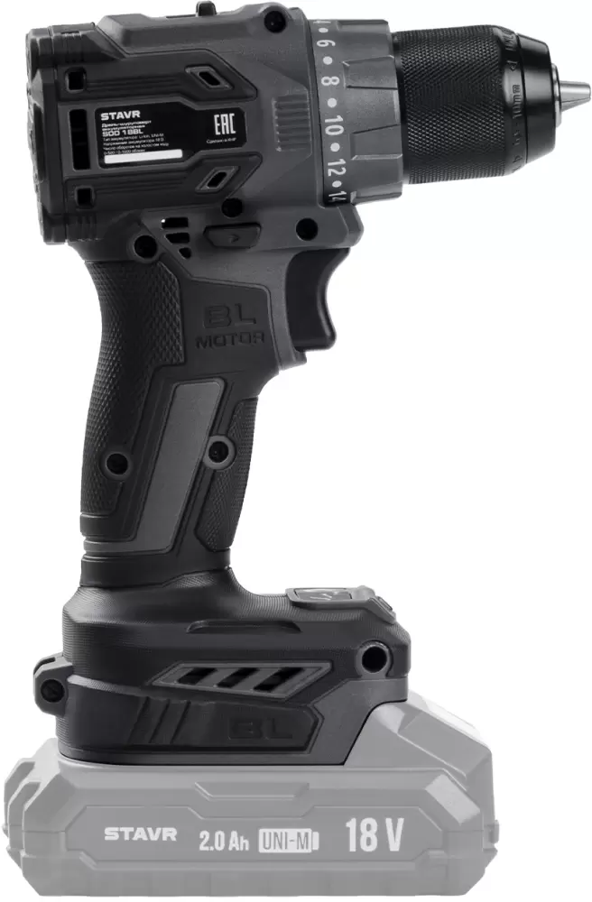 Дрель-шуруповерт аккумуляторная Ставр 18V UNI-M SDD 18BL фото