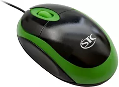 Компьютерная мышь STC OM-80 (PS/2) Black/green фото