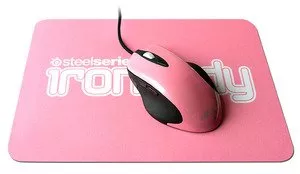 Компьютерная мышь и коврик SteelSeries Iron Lady Bundle Pink фото