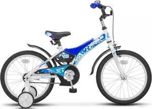 Детский велосипед Stels Jet 18 Z010 2020 (белый/голубой) фото