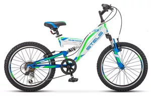 Детский велосипед Stels Mustang V 20 V010 (белый/синий, 2020) фото