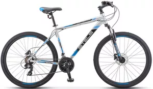 Велосипед Stels Navigator 700 D 27.5 F010 р.21 2020 (серебристый/синий) фото