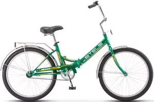 Велосипед Stels Pilot 710 24 Z010 2020 (темно-зеленый/желтый) фото