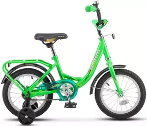 Детский велосипед Stels Flyte 14 Z011 2022 (черный/зеленый) фото
