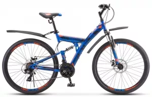 Велосипед Stels Focus MD 27.5 21-sp V010 2020 (синий/красный) фото