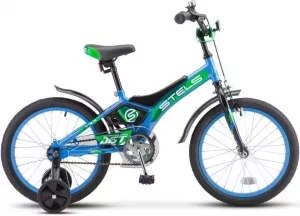 Детский велосипед Stels Jet 14 Z010 2020 (голубой/зеленый) фото