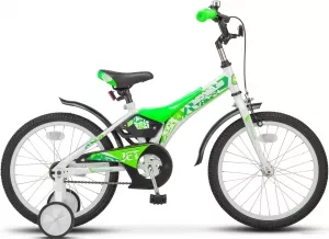 Детский велосипед Stels Jet 18 Z010 2020 (белый/салатовый) фото