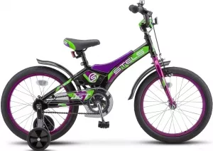 Детский велосипед Stels Jet 18 Z010 2020 (фиолетовый/зеленый) фото
