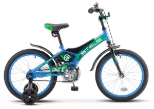 Детский велосипед Stels Jet 18 Z010 2020 (голубой/зеленый) фото