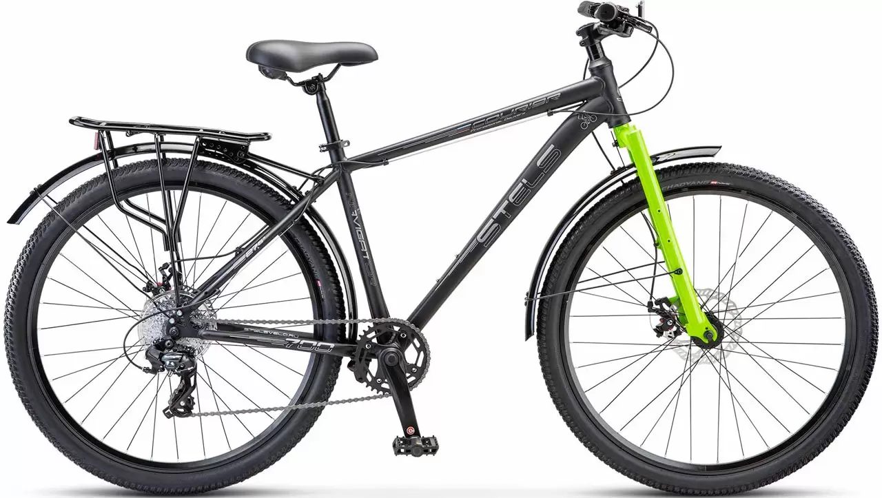 Stels Navigator 700 MD 27.5 р.17.5 Z010 Курьер 2024 (черный матовый)