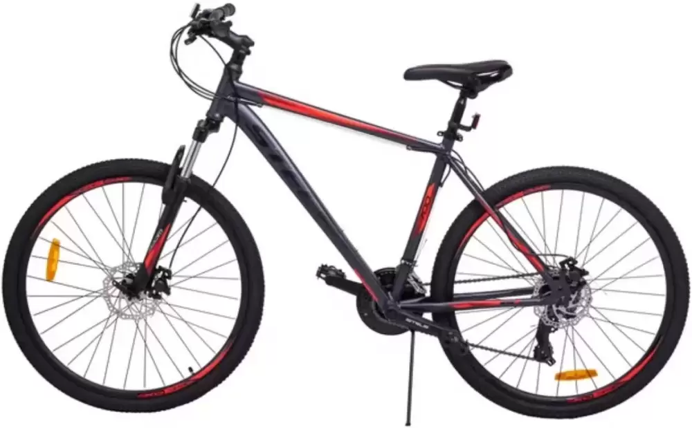 Велосипед Stels Navigator 700 MD 27.5 V020 р.19 2024 (серый/красный) фото 2