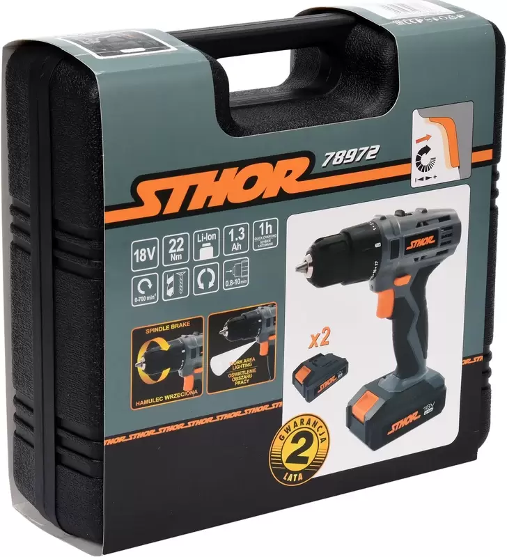 Дрель-шуруповерт аккумуляторная Sthor 78972 фото