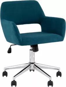 Офисное кресло Stool Group Ross Chrome 50-12 (рогожка, синий) фото