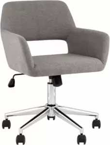 Офисное кресло Stool Group Ross Chrome 50-22 (рогожка, темно-серый)
