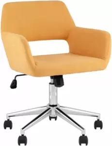 Stool Group Ross Chrome 50-7 (рогожка, желтый)
