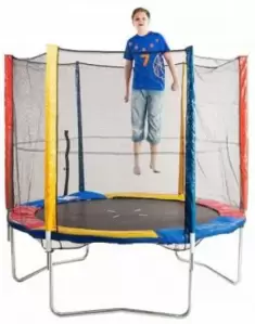Батут Sundays Acrobat-D312 (с сеткой, разноцветный) фото
