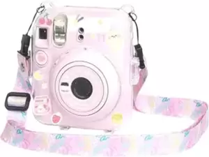 Чехол Sundays для Fujifilm Instax Mini 12 с ремешком (розовый) фото