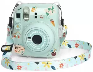 Чехол Sundays для Fujifilm Instax Mini 12 с ремешком (зеленый) фото