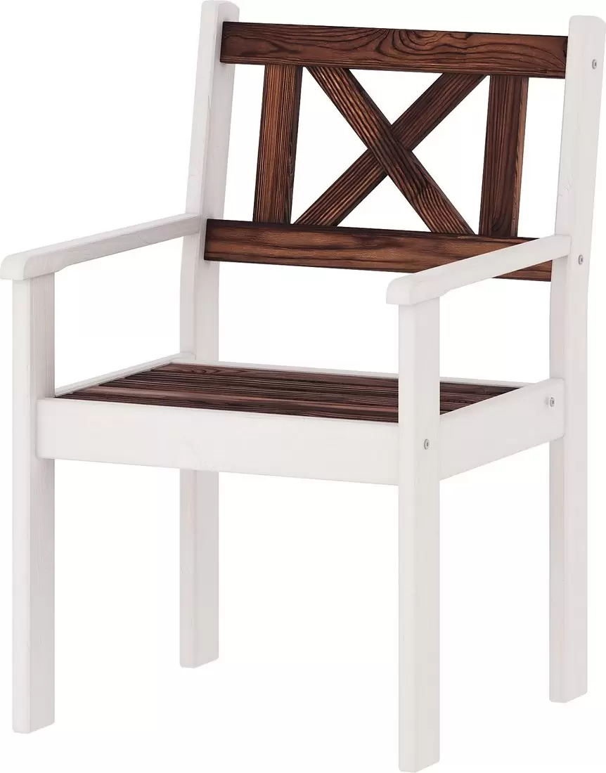 Кресло Sundays Ф-183.02 590x90x640 (орех/белый) фото