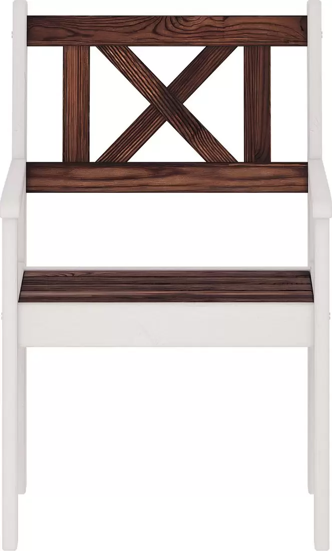 Кресло Sundays Ф-183.02 590x90x640 (орех/белый) фото