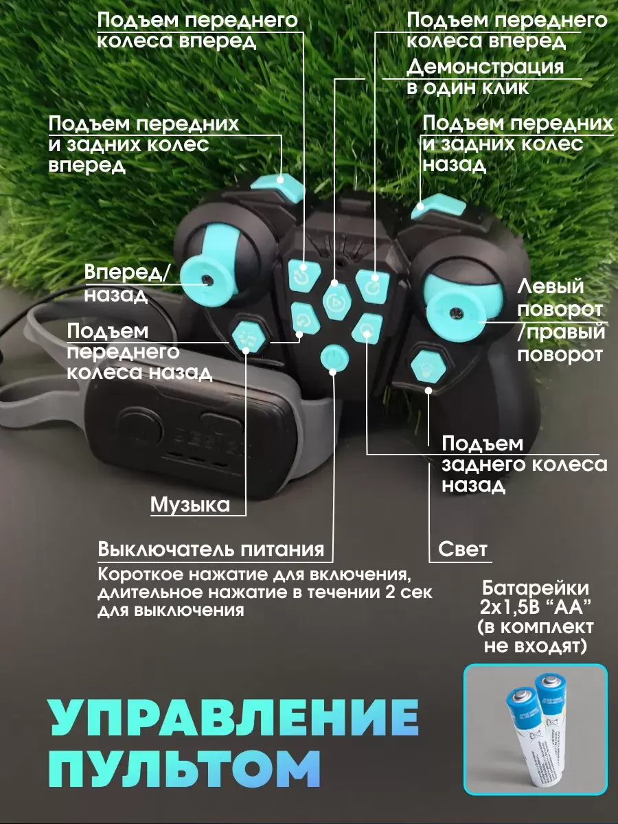 Радиоуправляемая игрушка Sundays Robo Машинка 8 колесная (собака) фото