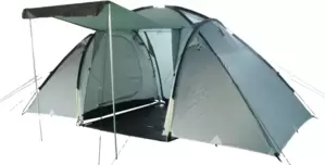 Треккинговая палатка Sundays ZC-TT020-4P (2+2) (темно-серый/желтый) фото