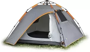 Треккинговая палатка Sundays ZC-TT036-3P v2 (темно-серый/желтый) фото