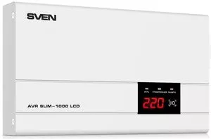 Стабилизатор напряжения Sven AVR SLIM-1000 LCD фото