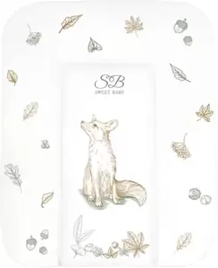 Пеленальный матрас Sweet Baby Foresta Magica Crema Arancio 58x71 (лиса бежевый/оранжевый) фото