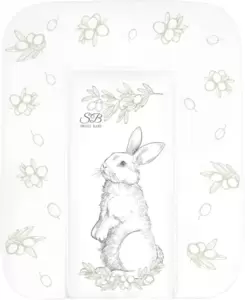 Пеленальный матрас Sweet Baby Foresta Magica Grigio Oliva 58x71 (заяц серый/оливковый) фото