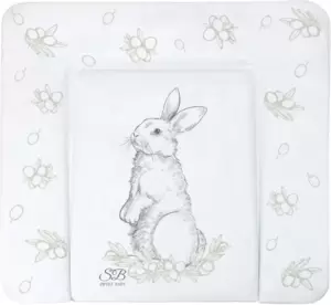 Пеленальный матрас Sweet Baby Foresta Magica Grigio Oliva 80x71 (заяц серый/оливковый) фото