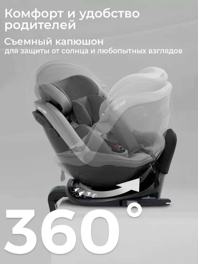Автокресло Sweet Baby Odyssey B3 i-Size (темно-серый) фото