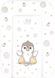 Пеленальный матрас Sweet Baby Pinguino New Crema 48x71 (пингвин бежевый) фото