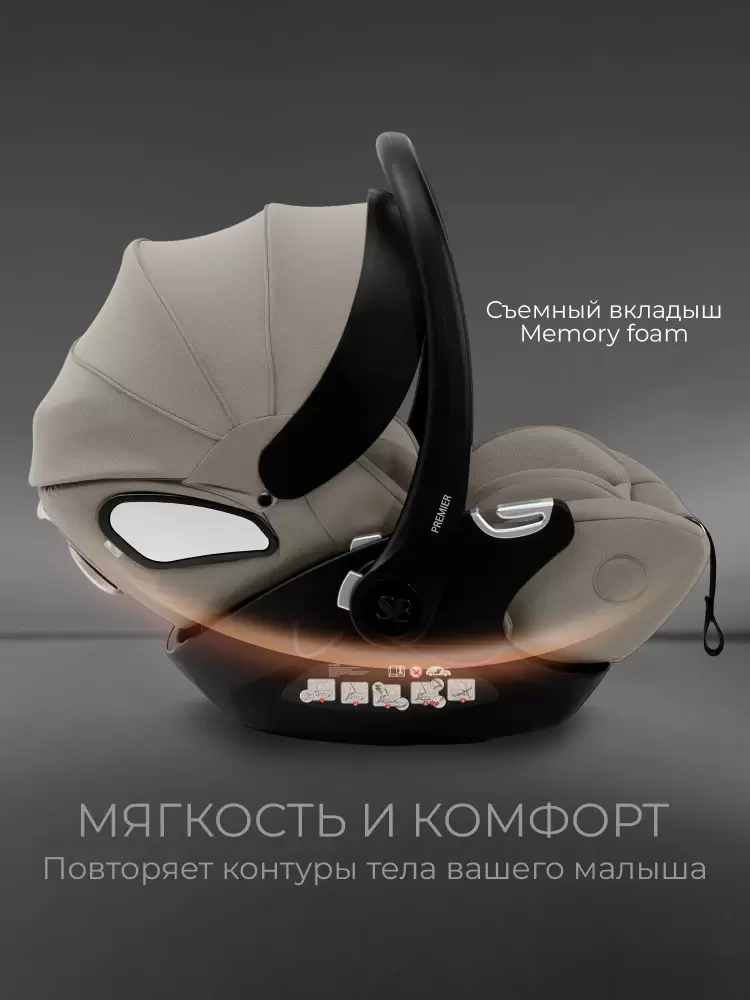 Детские автокресло Sweet Baby Premier WG06 Pro (бежевый) фото
