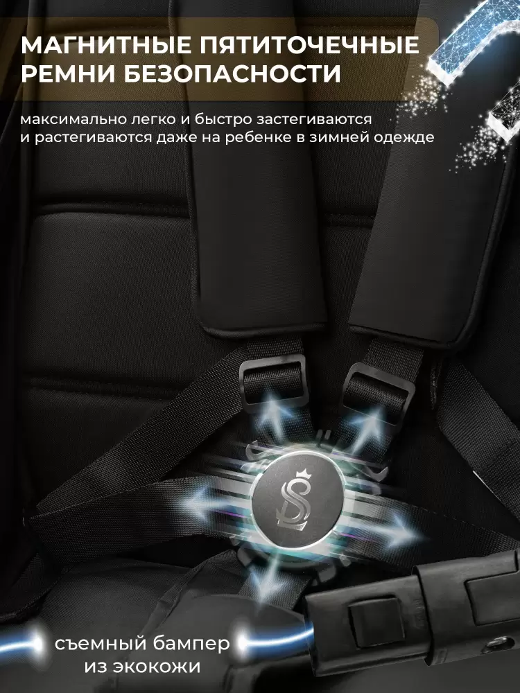 Детская прогулочная коляска Sweet Baby SBL Elegante S (черный) фото