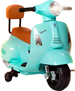 Детский мотоцикл Sweet Baby Vespa H1-K (бирюзовый) фото