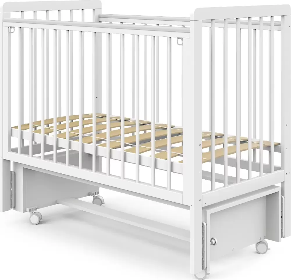 Детская кроватка Sweet Baby Vita с маятником (белый) фото