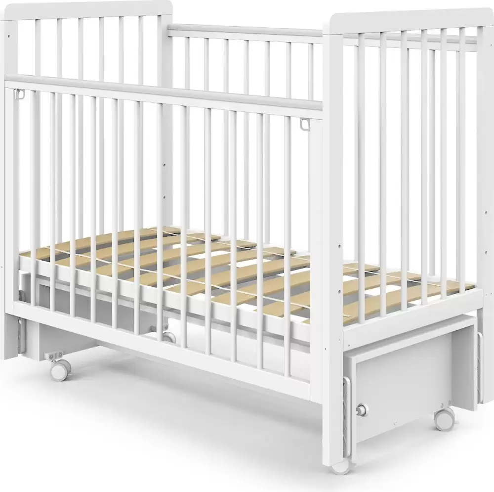 Детская кроватка Sweet Baby Vita с маятником (белый) фото