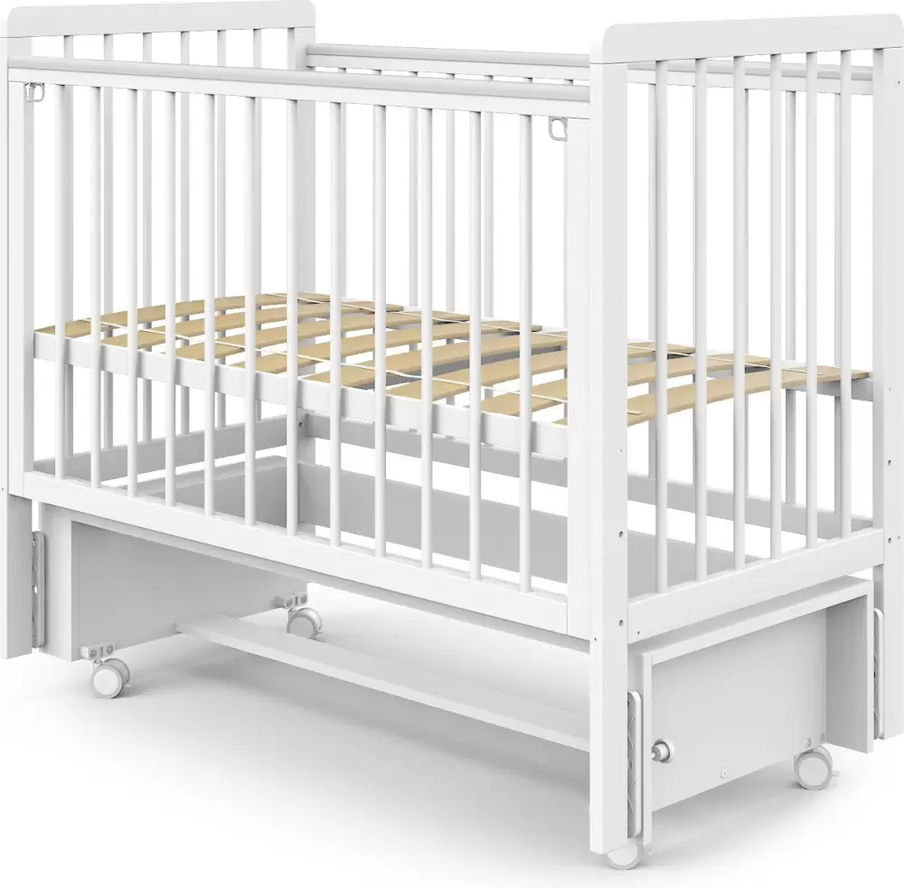 Детская кроватка Sweet Baby Vita с маятником (белый) фото