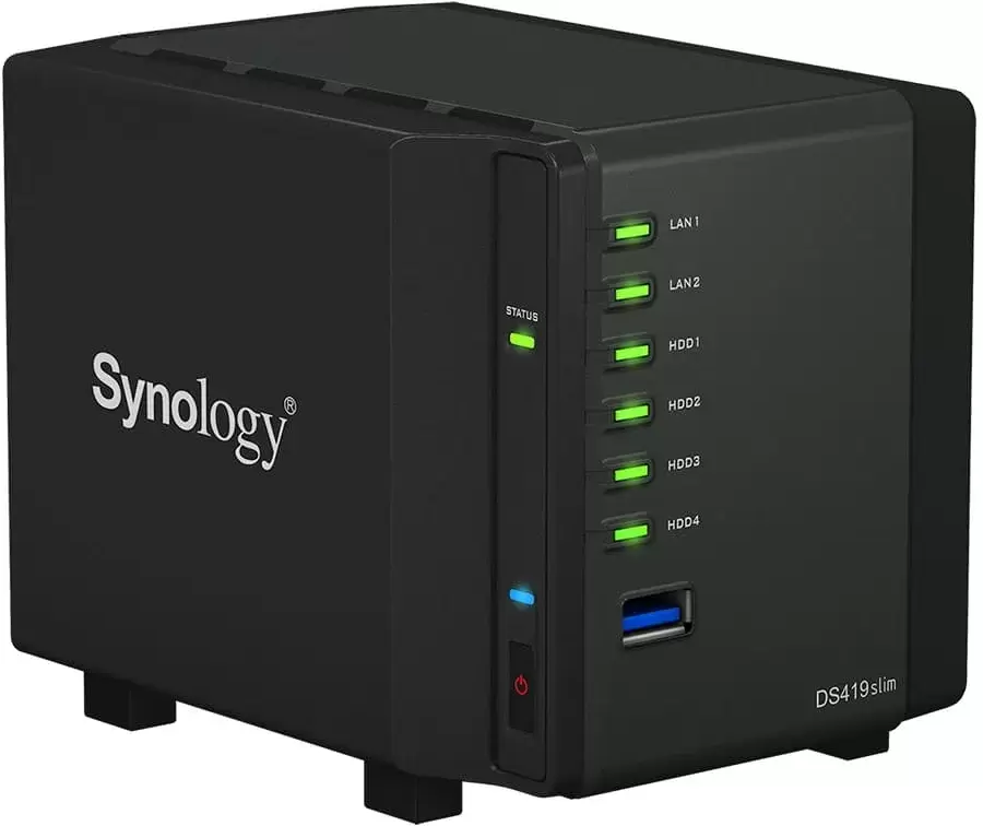 Сетевой накопитель Synology DiskStation DS419slim фото