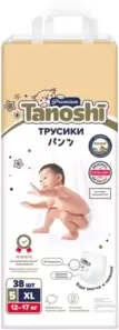 Подгузники-трусики Tanoshi Premium Baby Pants XL 12-17 кг (38 шт) фото