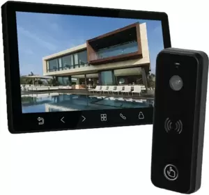 Комплект видеодомофона Tantos Amelie HD SE Slim (черный) + iPanel 2 HD (черный) фото