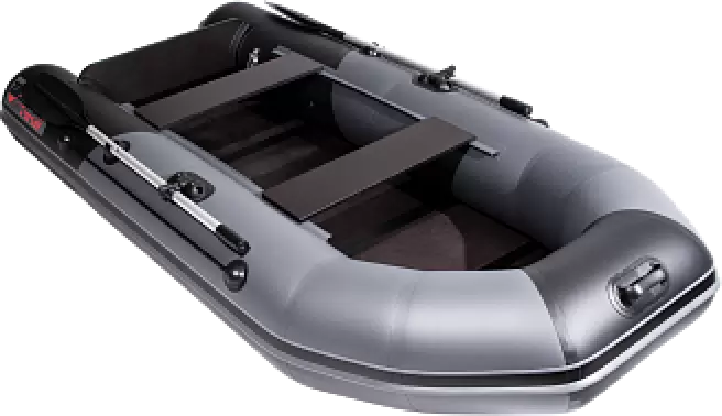 Моторно-гребная лодка Таймень NX 2850 слань-книжка киль (графит/черный) фото 2