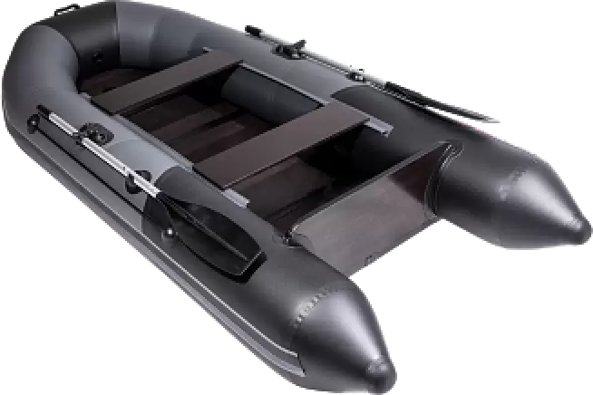 Моторно-гребная лодка Таймень NX 2850 слань-книжка киль (графит/черный) фото 4