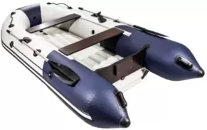 Моторно-гребная лодка Таймень NX 3200 НДНД (светло-серый/синий) фото