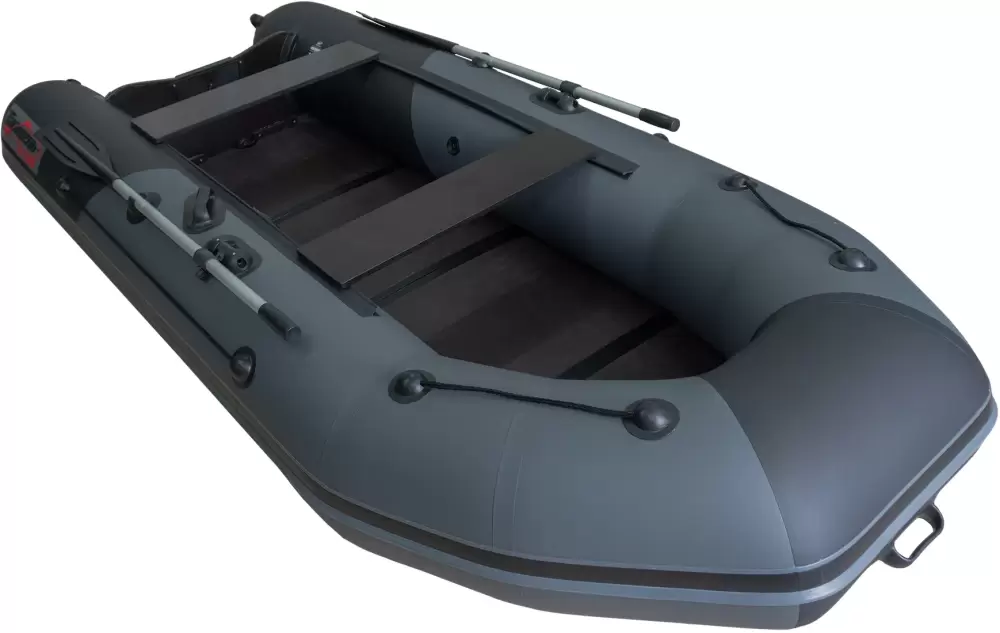 Моторно-гребная лодка Таймень NX 3200 слань-книжка киль (графит/черный) фото 3