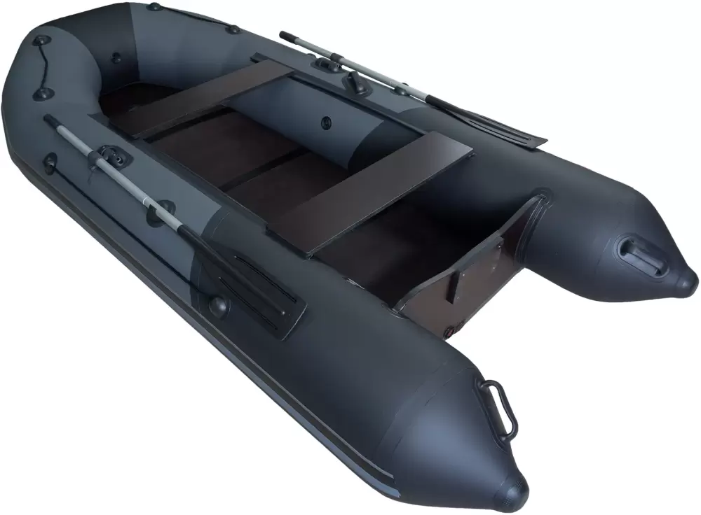 Моторно-гребная лодка Таймень NX 3200 слань-книжка киль (графит/черный) фото 5